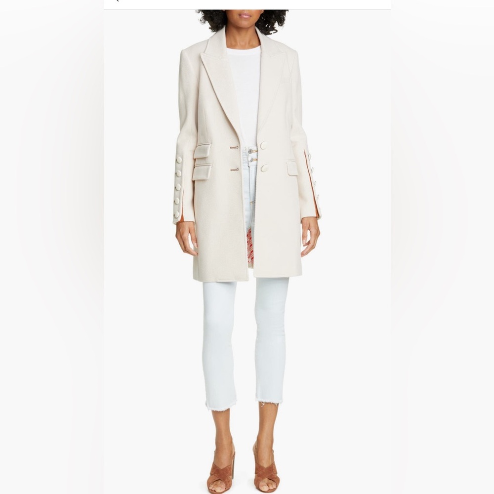 Veronica Beard Reece Two-Button Long Coat